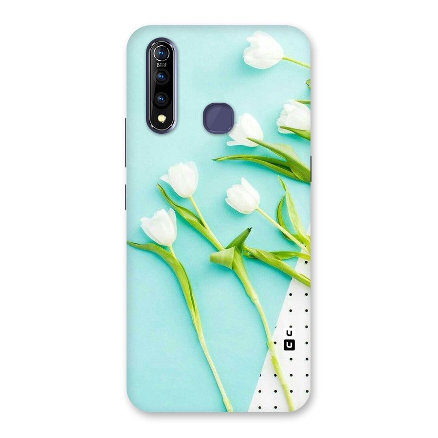 White Tulips Back Case for Vivo Z1 Pro