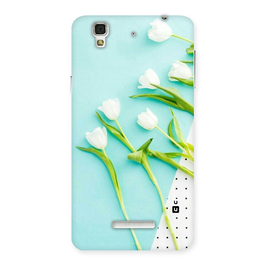 White Tulips Back Case for YU Yureka Plus