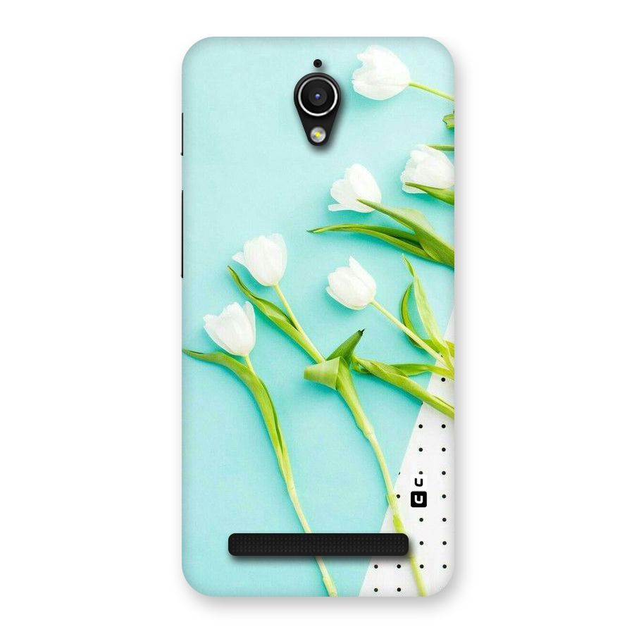 White Tulips Back Case for Zenfone Go