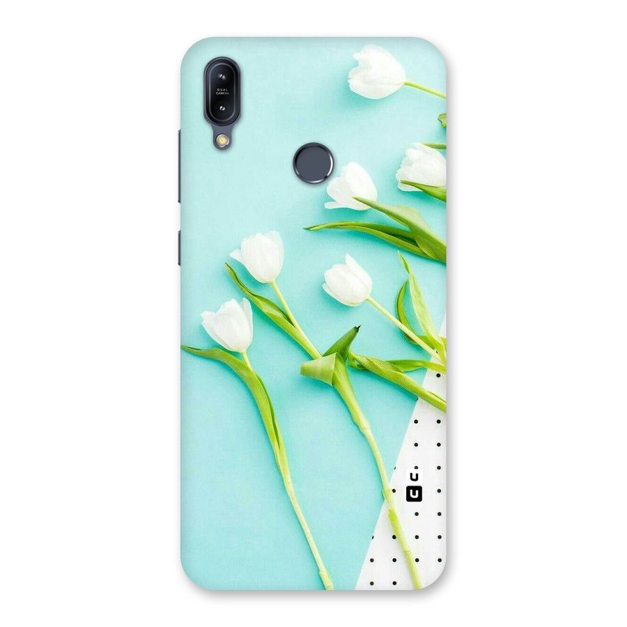 White Tulips Back Case for Zenfone Max M2