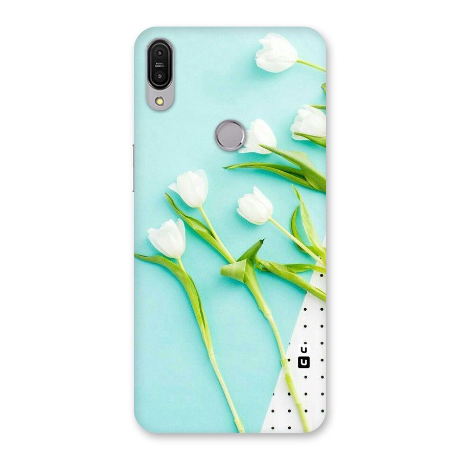 White Tulips Back Case for Zenfone Max Pro M1