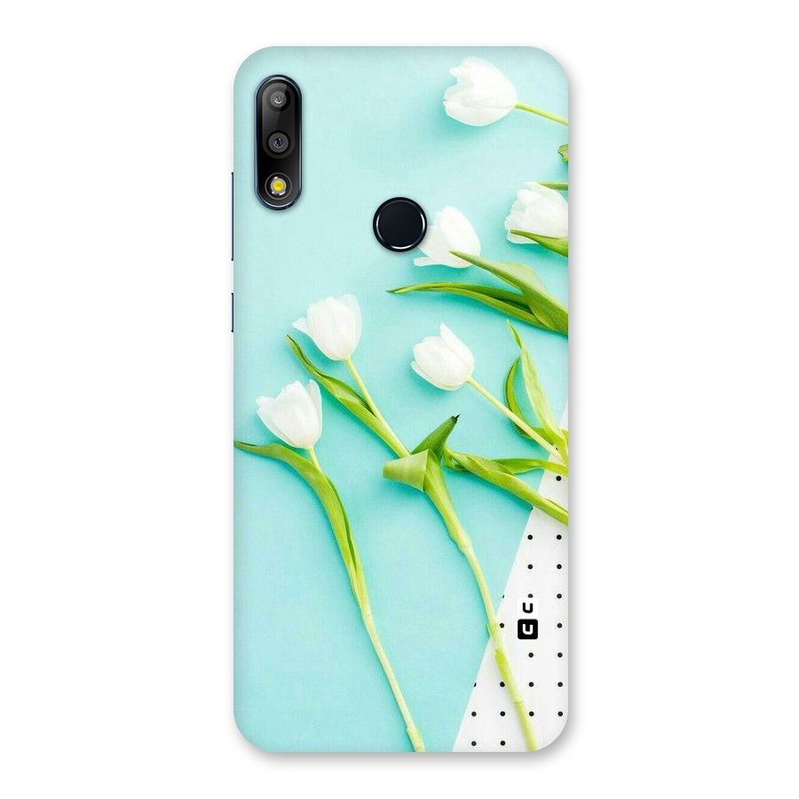 White Tulips Back Case for Zenfone Max Pro M2