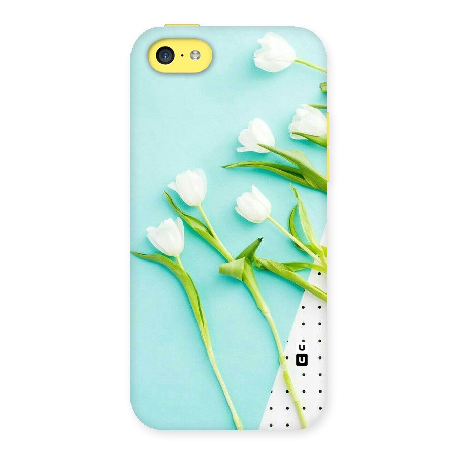 White Tulips Back Case for iPhone 5C