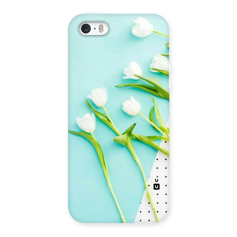 White Tulips Back Case for iPhone 5 5S