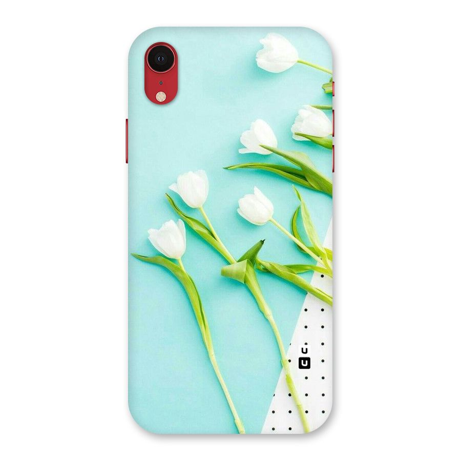 White Tulips Back Case for iPhone XR