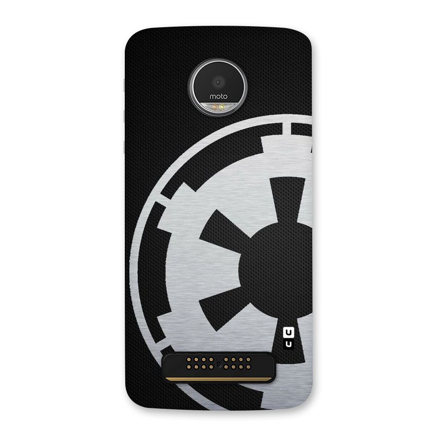 White Wheel Back Case for Moto Z Play