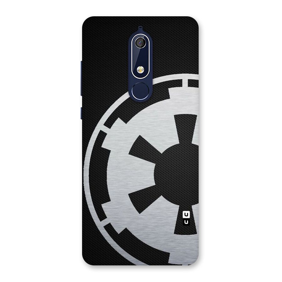 White Wheel Back Case for Nokia 5.1