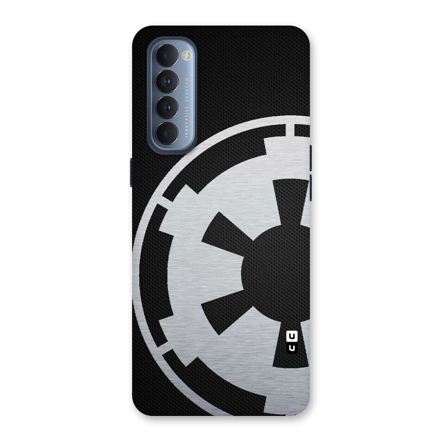 White Wheel Back Case for Reno4 Pro