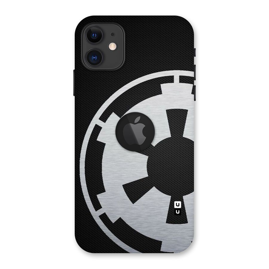 White Wheel Back Case for iPhone 11 Logo Cut