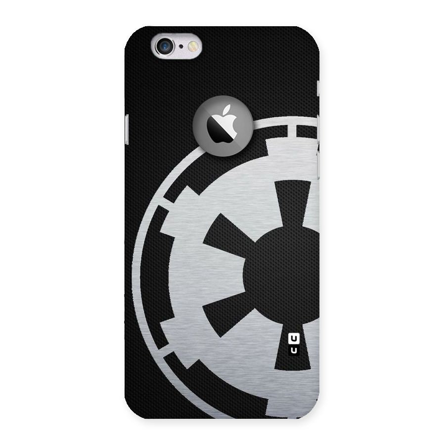 White Wheel Back Case for iPhone 6 Logo Cut