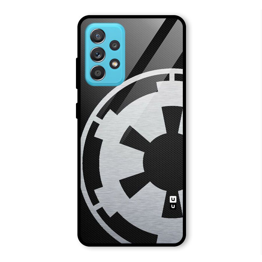 White Wheel Glass Back Case for Galaxy A52