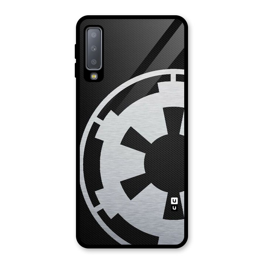 White Wheel Glass Back Case for Galaxy A7 (2018)