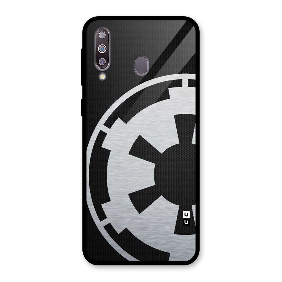 White Wheel Glass Back Case for Galaxy M30