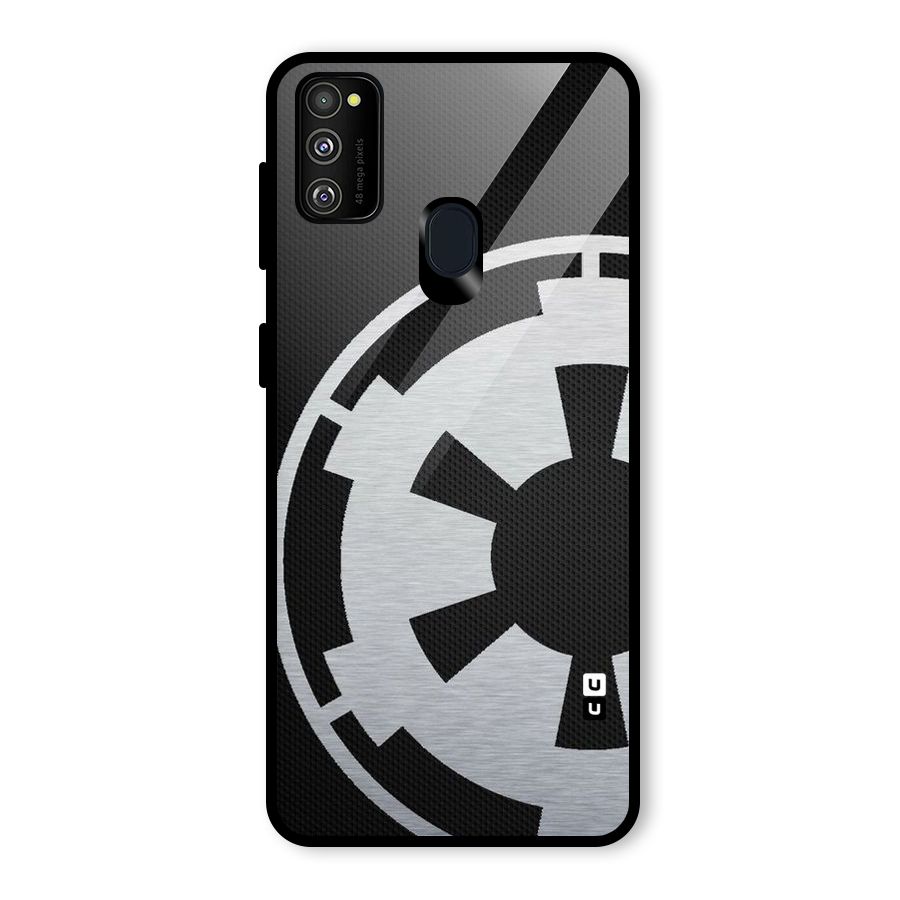 White Wheel Glass Back Case for Galaxy M30s