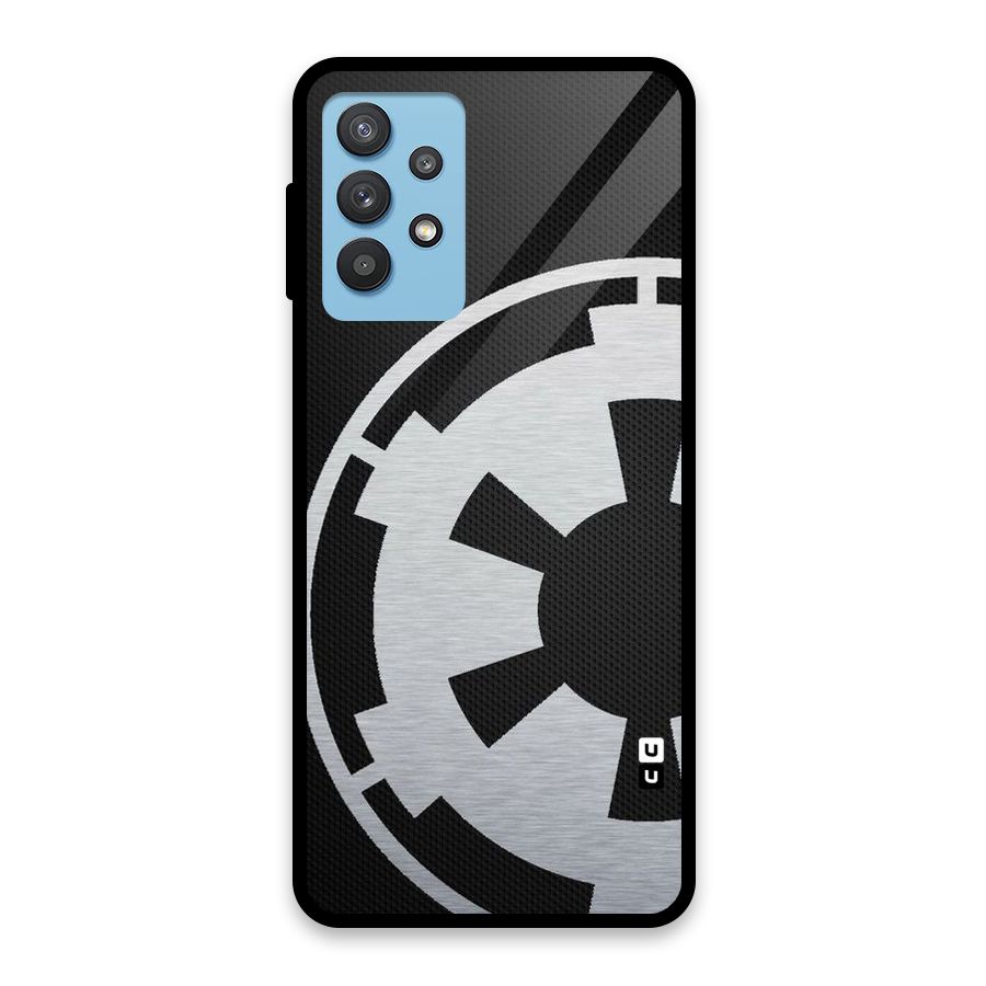 White Wheel Glass Back Case for Galaxy M32 5G