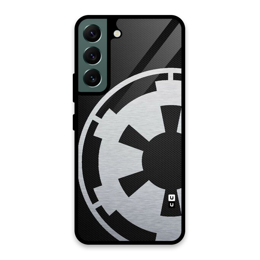 White Wheel Glass Back Case for Galaxy S22 5G