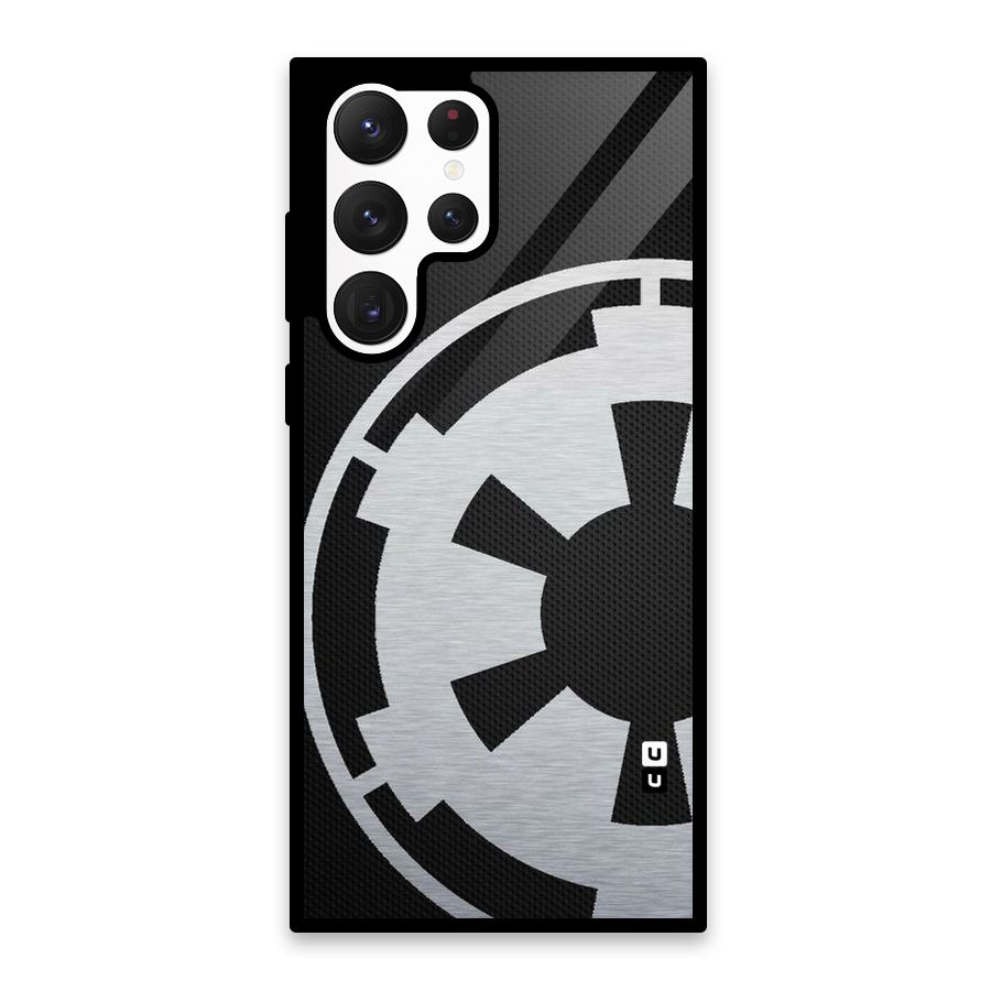 White Wheel Glass Back Case for Galaxy S22 Ultra 5G