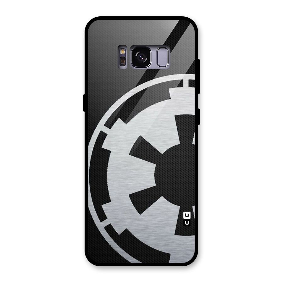 White Wheel Glass Back Case for Galaxy S8