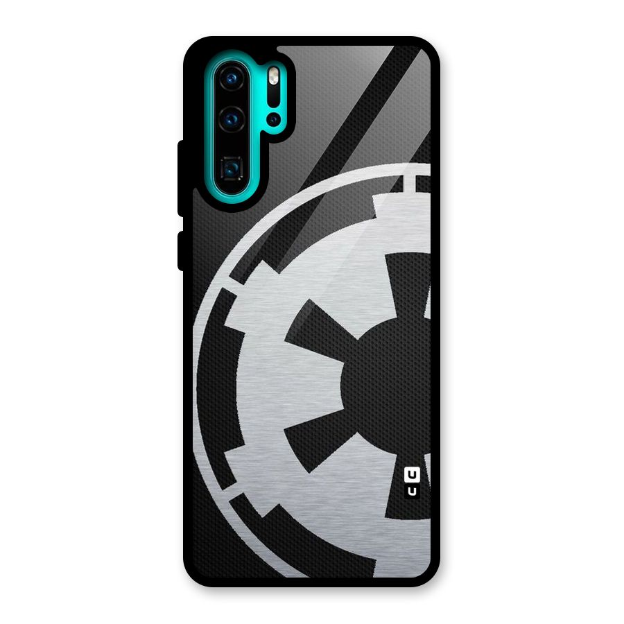 White Wheel Glass Back Case for Huawei P30 Pro
