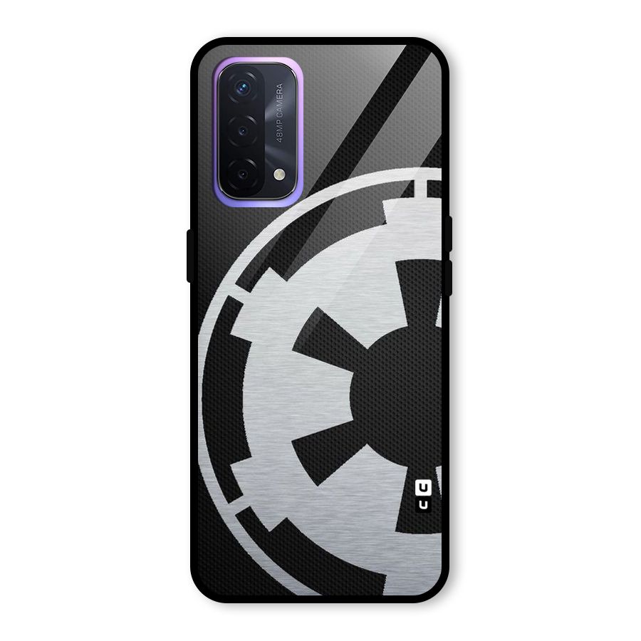 White Wheel Glass Back Case for Oppo A74 5G