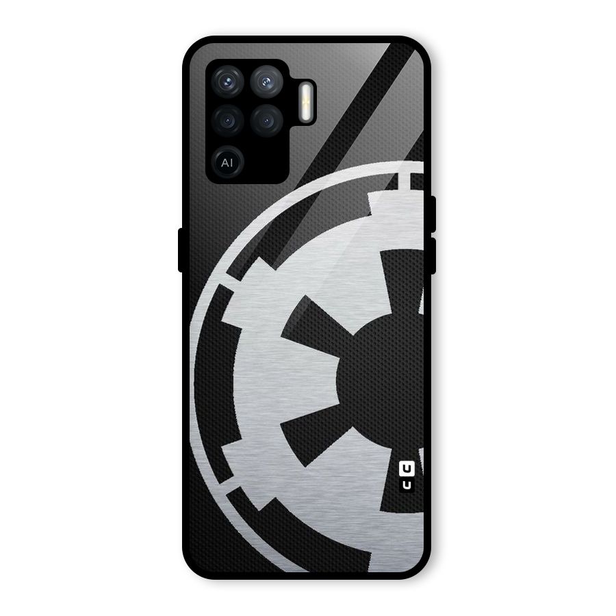 White Wheel Glass Back Case for Oppo F19 Pro