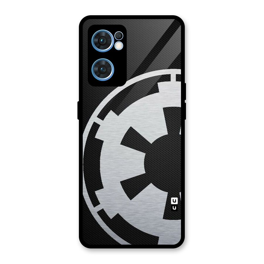 White Wheel Glass Back Case for Oppo Reno7 5G
