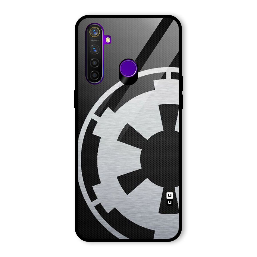 White Wheel Glass Back Case for Realme 5 Pro