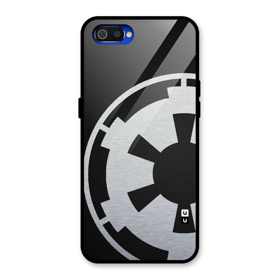 White Wheel Glass Back Case for Realme C2
