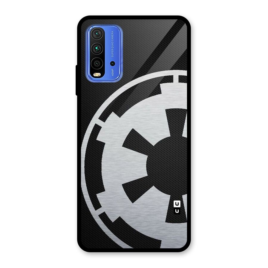 White Wheel Glass Back Case for Redmi 9 Power