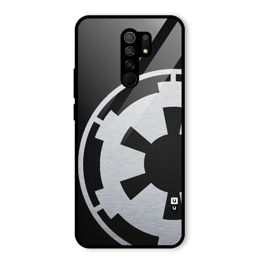 White Wheel Glass Back Case for Redmi 9 Prime