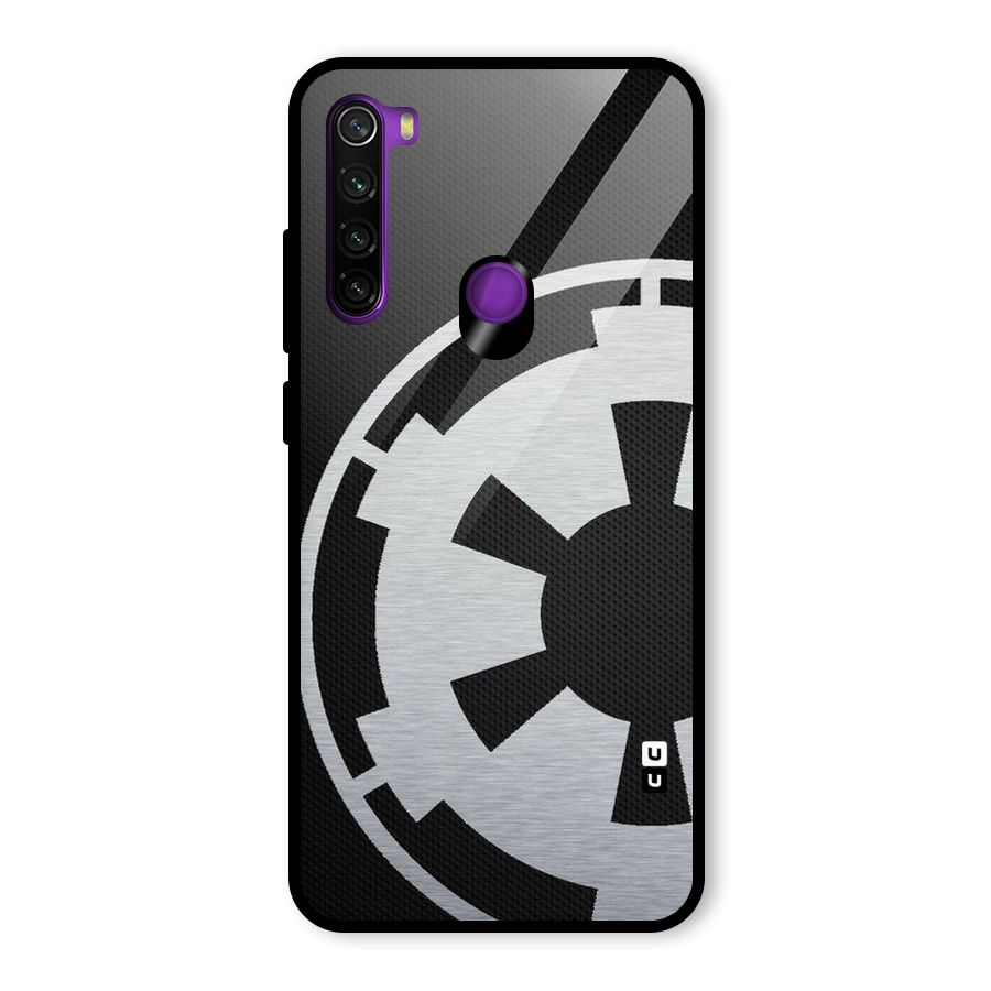 White Wheel Glass Back Case for Redmi Note 8