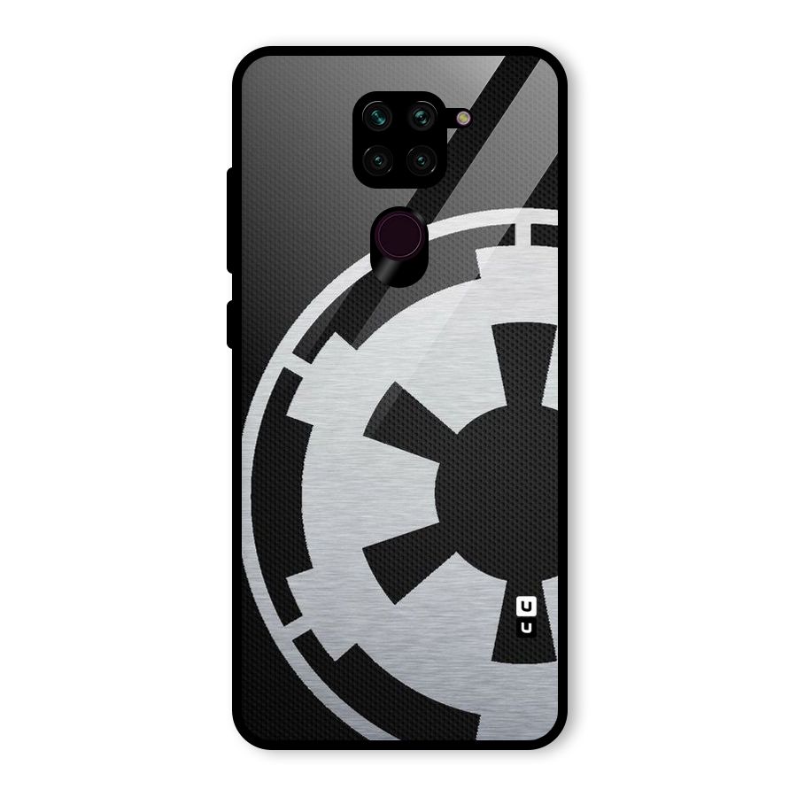 White Wheel Glass Back Case for Redmi Note 9