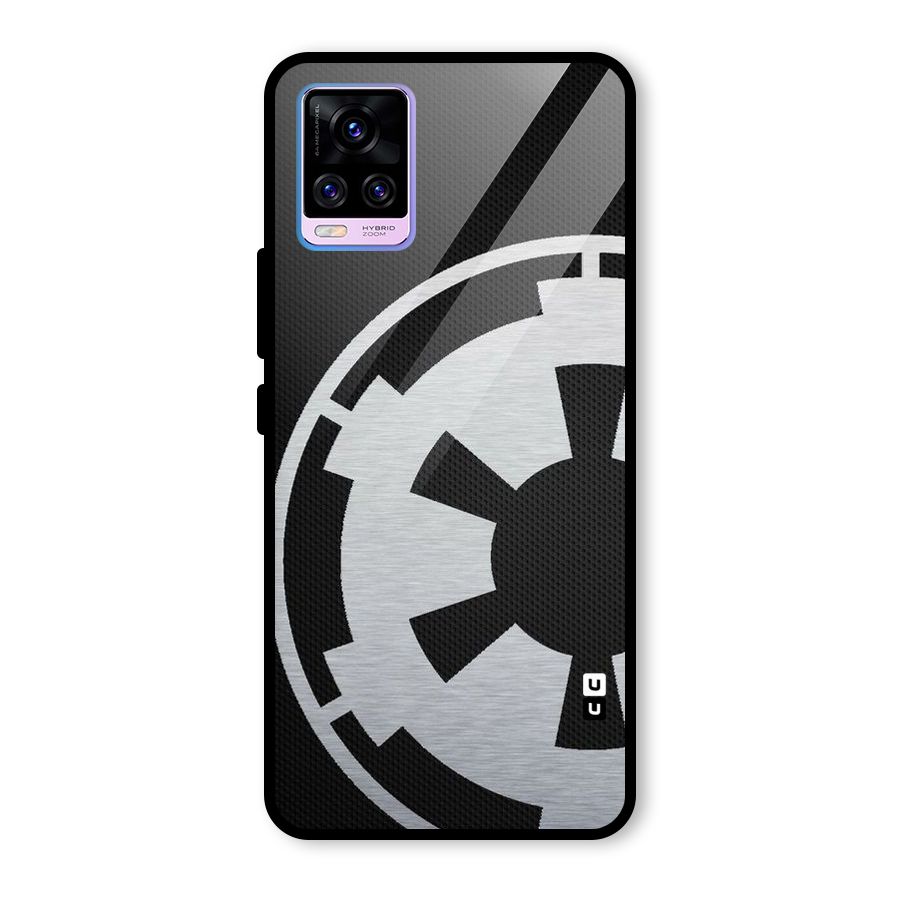 White Wheel Glass Back Case for Vivo V20 Pro