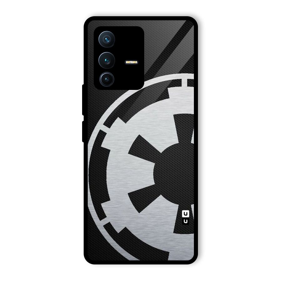 White Wheel Glass Back Case for Vivo V23 Pro
