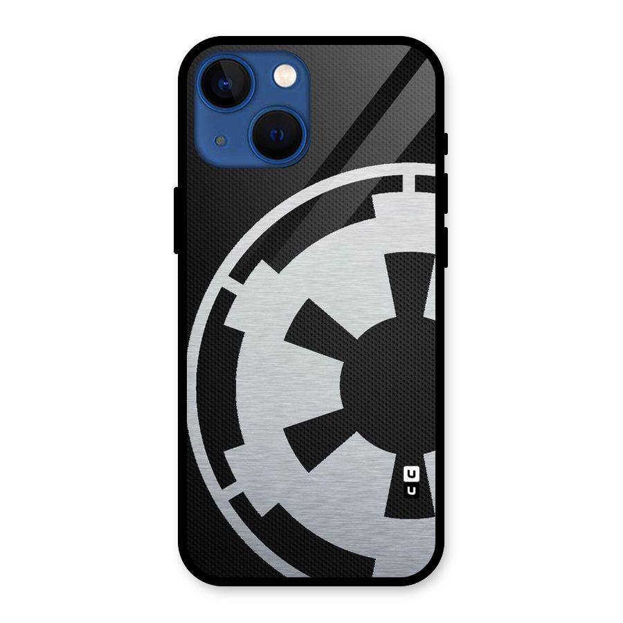 White Wheel Glass Back Case for iPhone 13 Mini