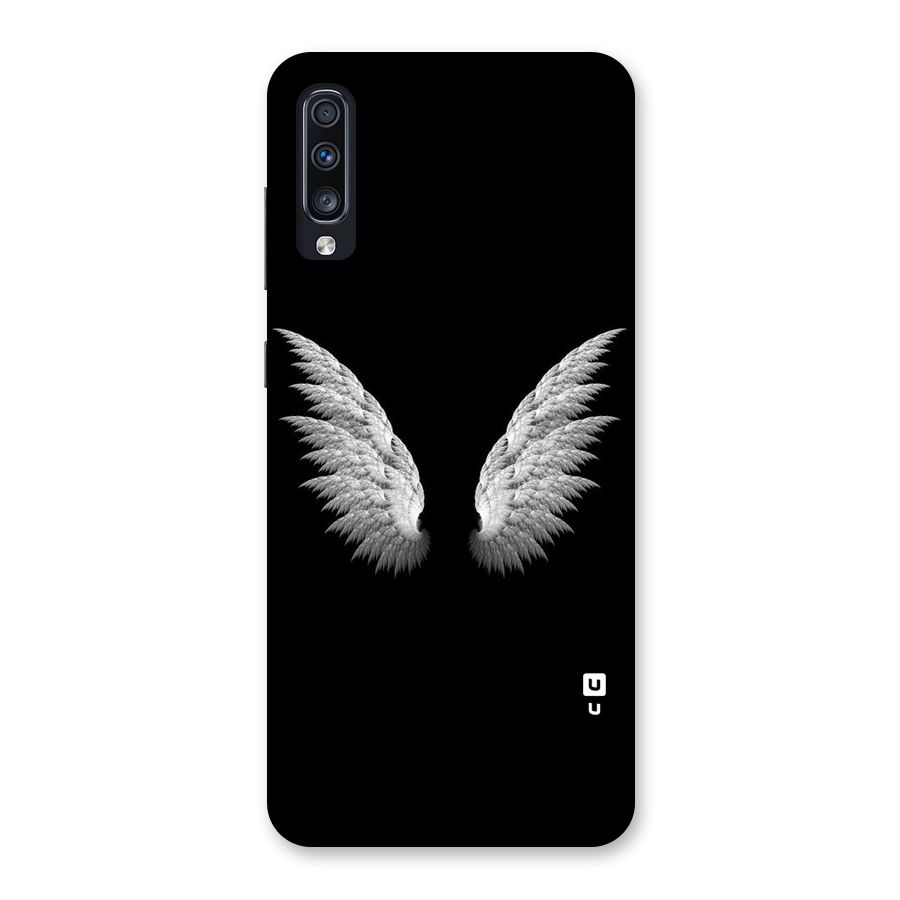 White Wings Back Case for Galaxy A70s