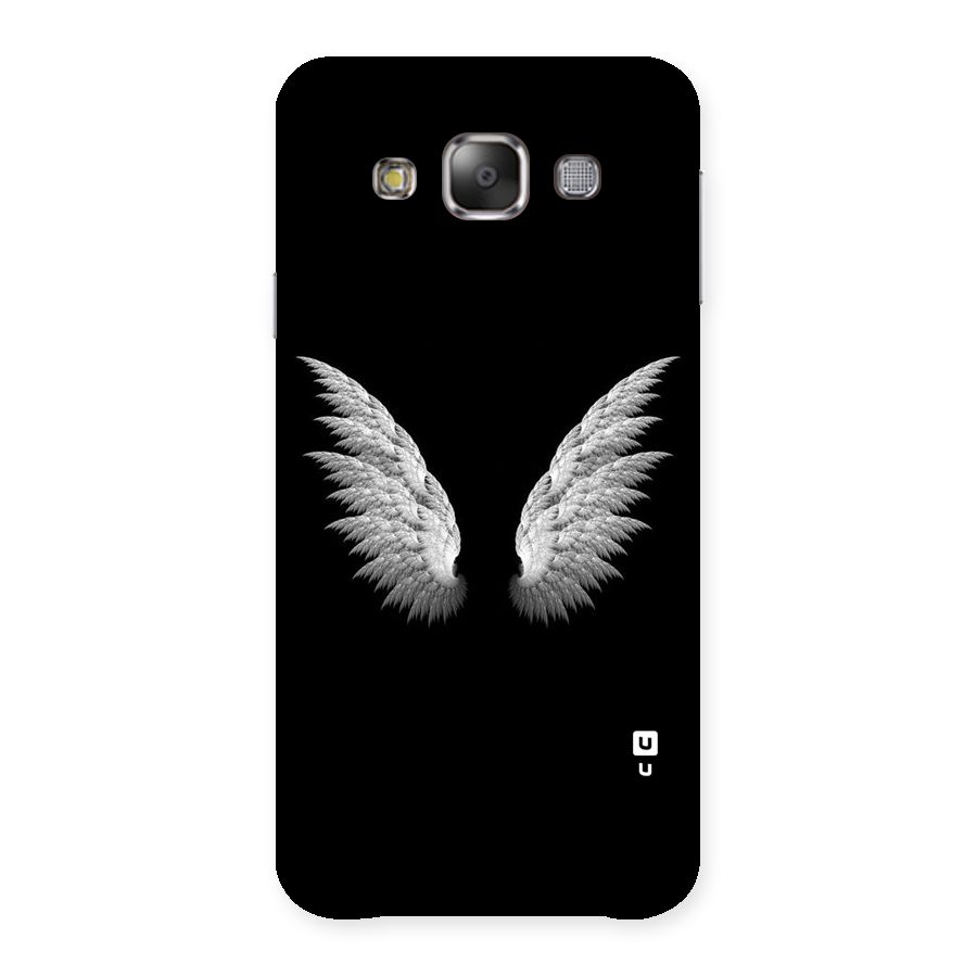 White Wings Back Case for Galaxy E7