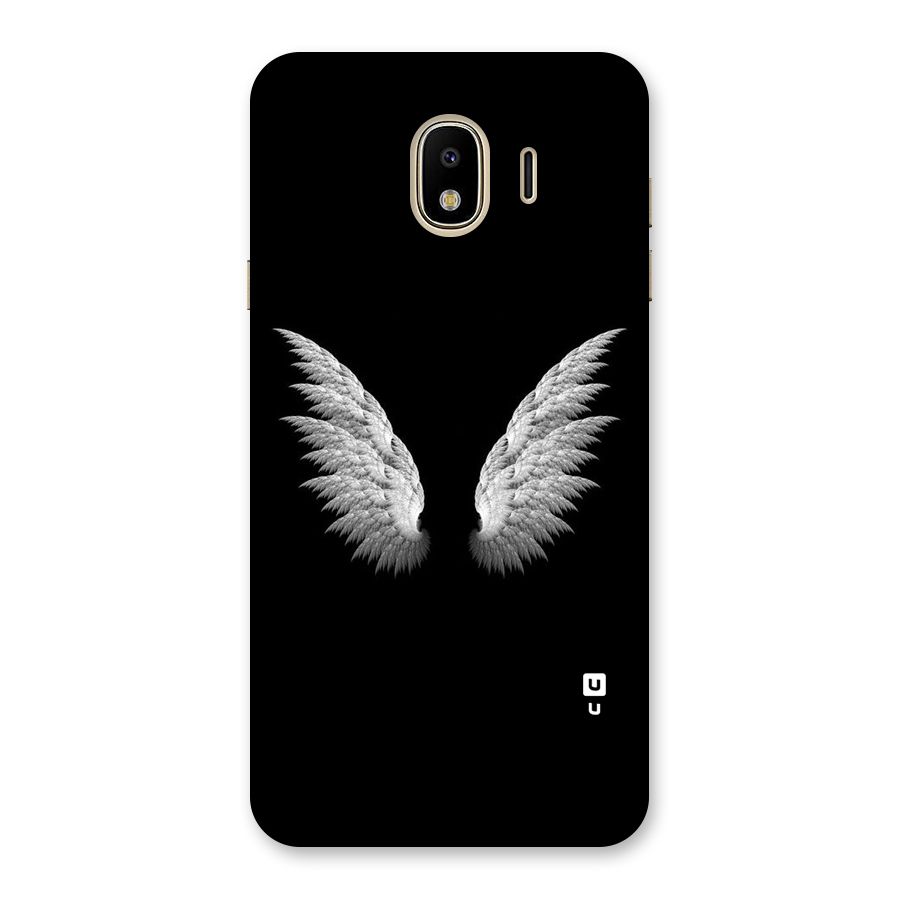 White Wings Back Case for Galaxy J4