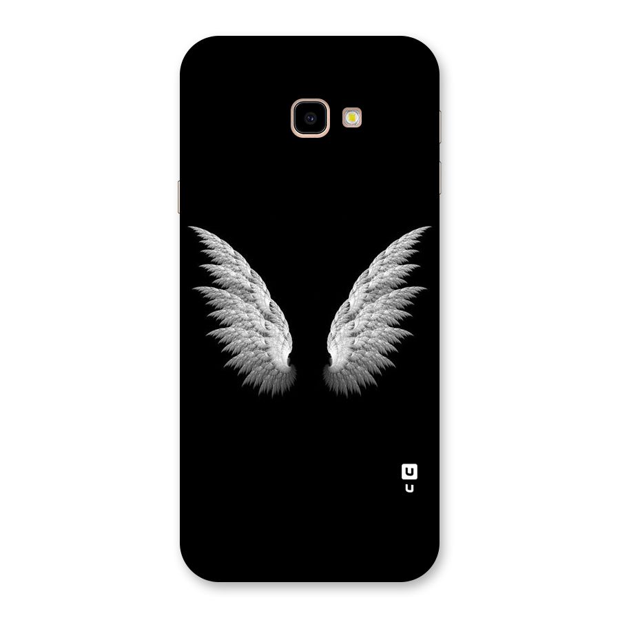 White Wings Back Case for Galaxy J4 Plus