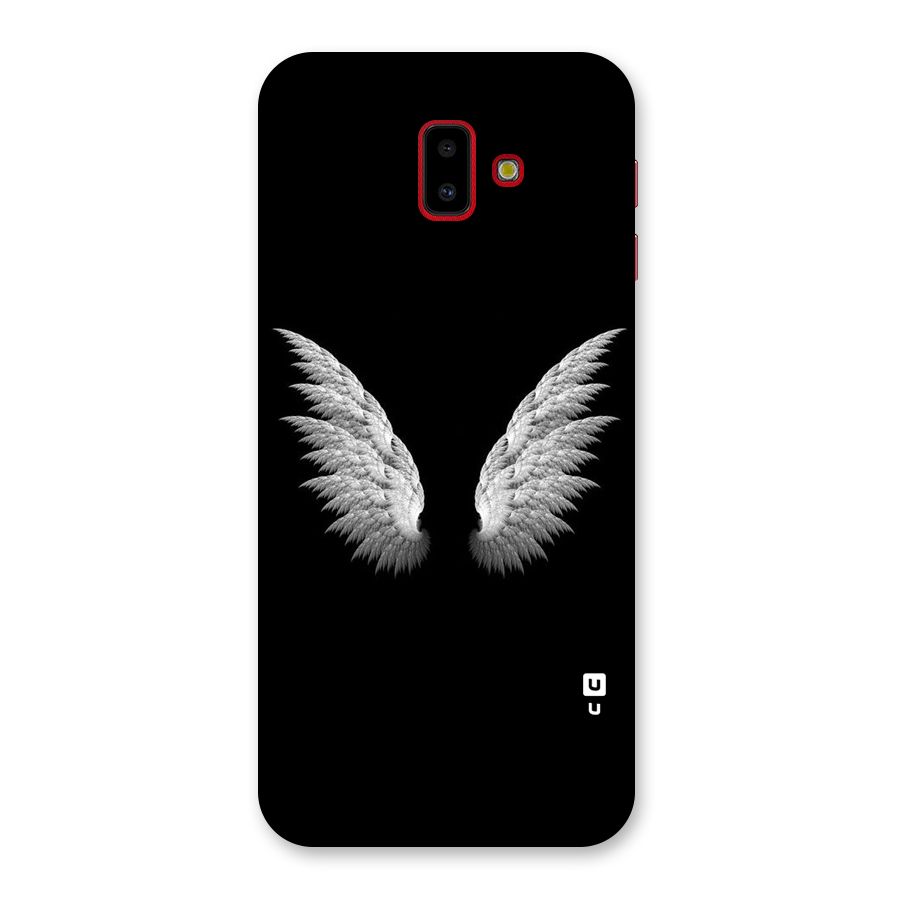 White Wings Back Case for Galaxy J6 Plus