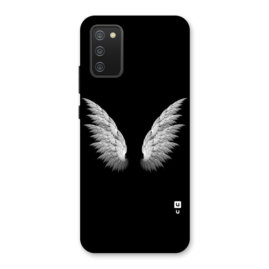 White Wings Back Case for Galaxy M02s