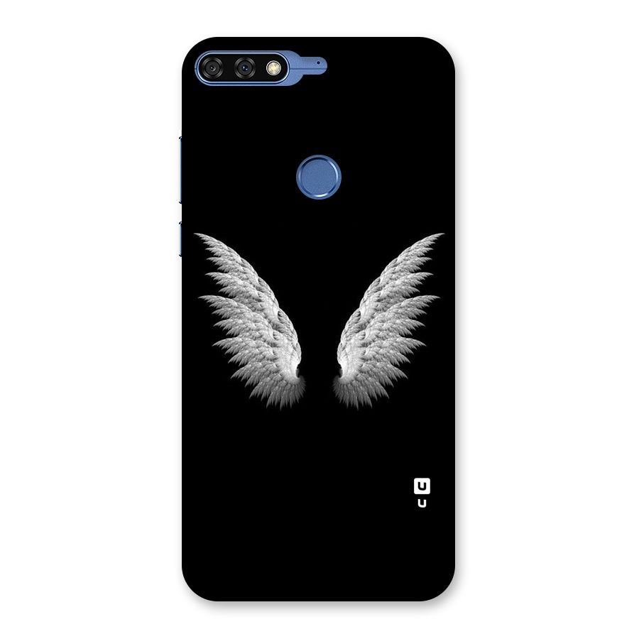 White Wings Back Case for Honor 7C