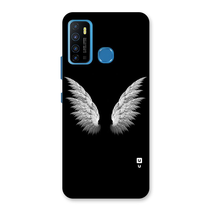 White Wings Back Case for Infinix Hot 9