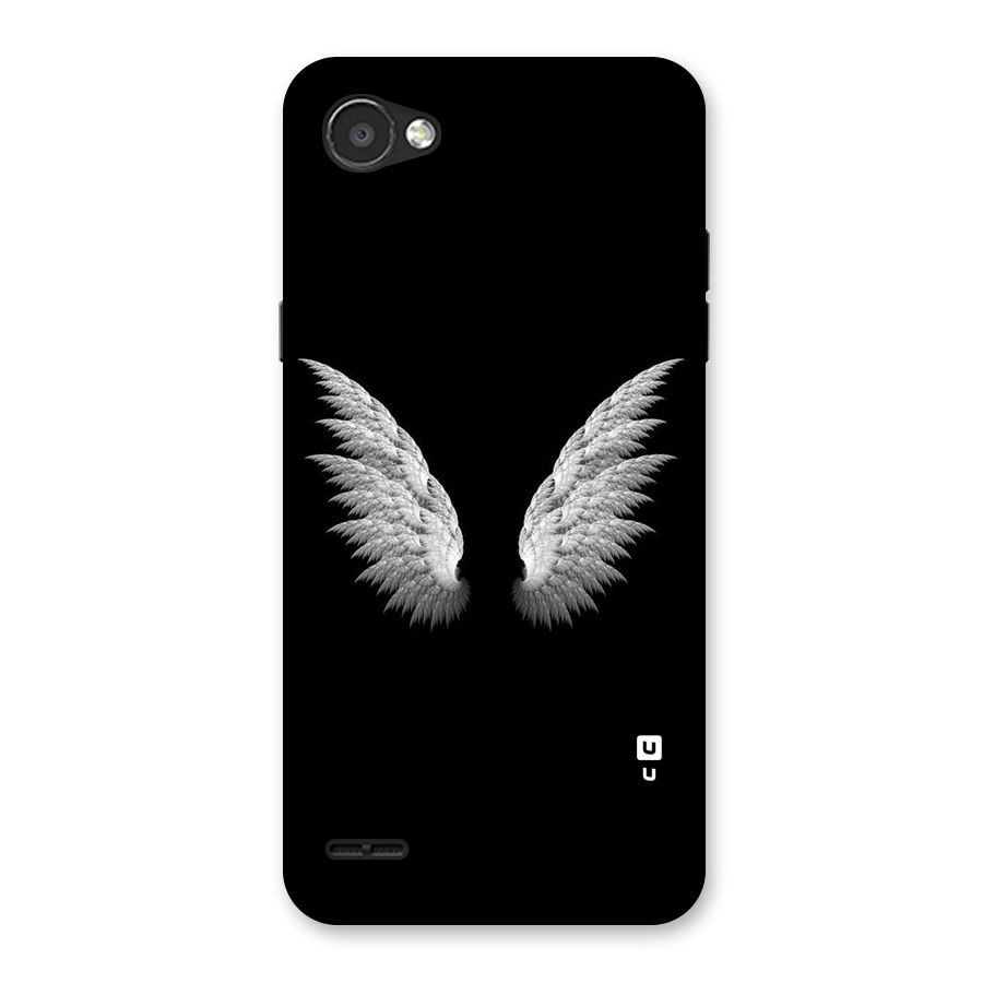 White Wings Back Case for LG Q6