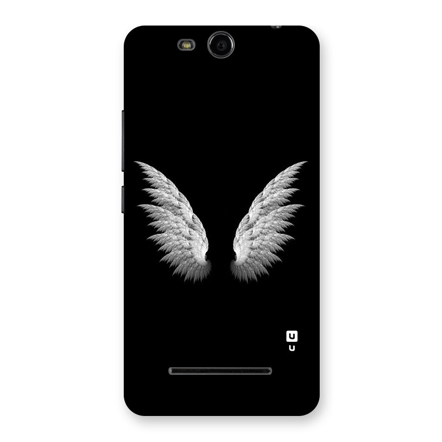 White Wings Back Case for Micromax Canvas Juice 3 Q392