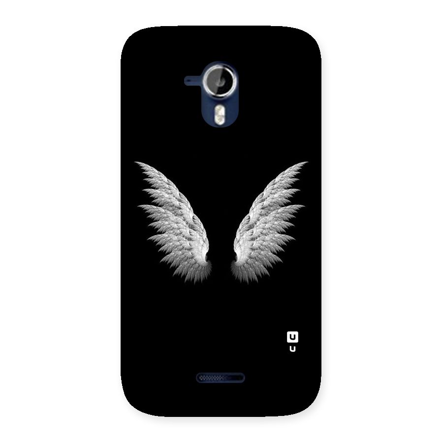 White Wings Back Case for Micromax Canvas Magnus A117