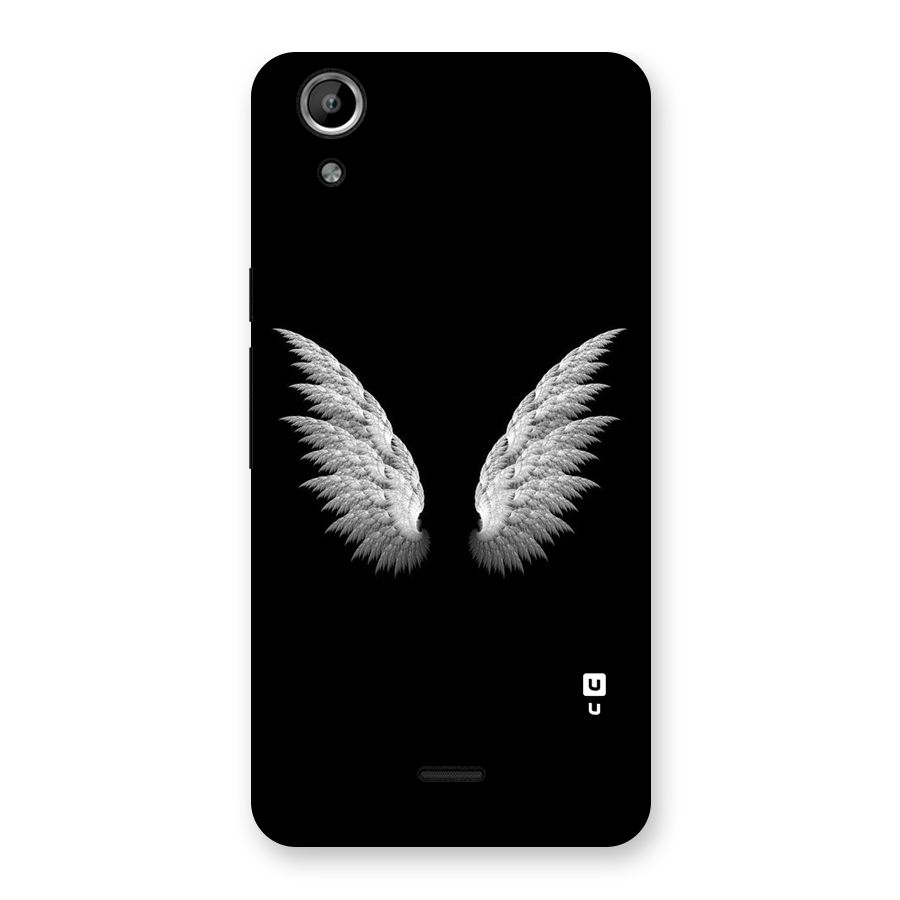 White Wings Back Case for Micromax Canvas Selfie Lens Q345