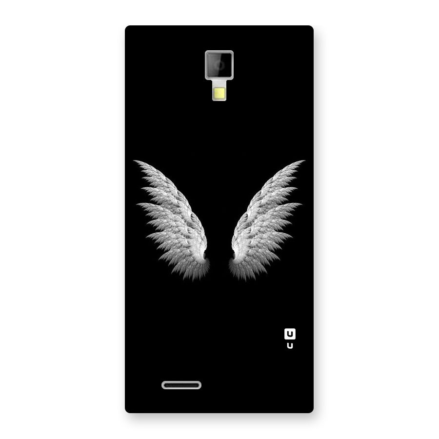 White Wings Back Case for Micromax Canvas Xpress A99