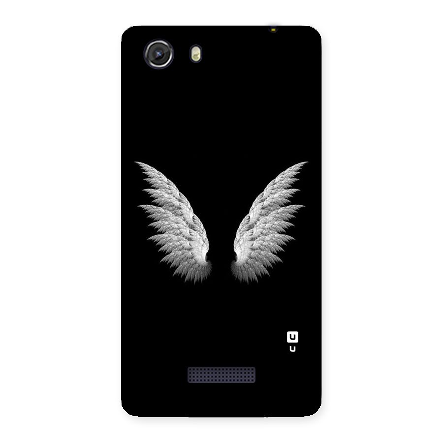 White Wings Back Case for Micromax Unite 3