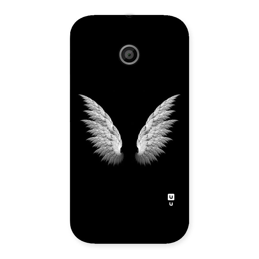 White Wings Back Case for Moto E